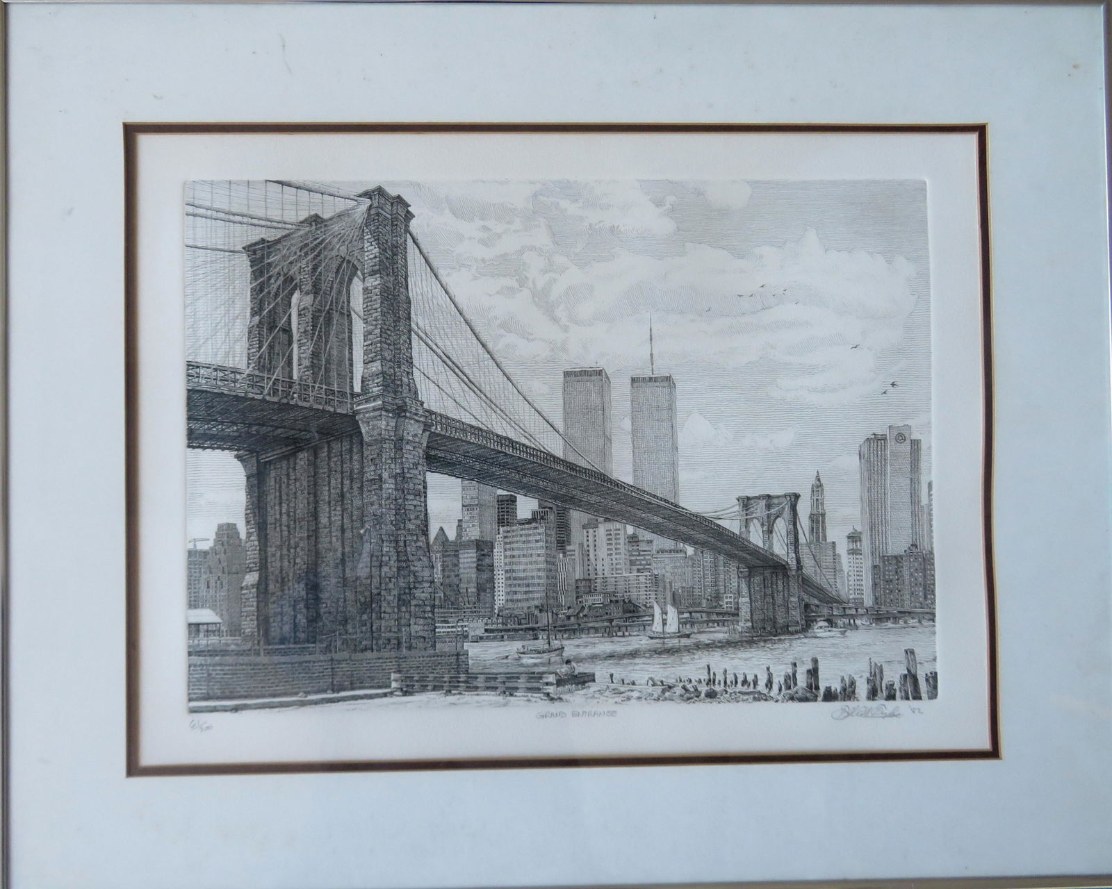 Lithograph entitled "Grand Entrance"  depicting the (1 of 4)