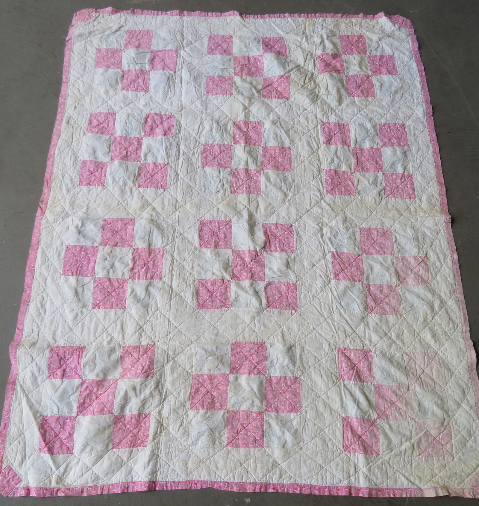 A child size Nine-Patch quilt (1 of 6)