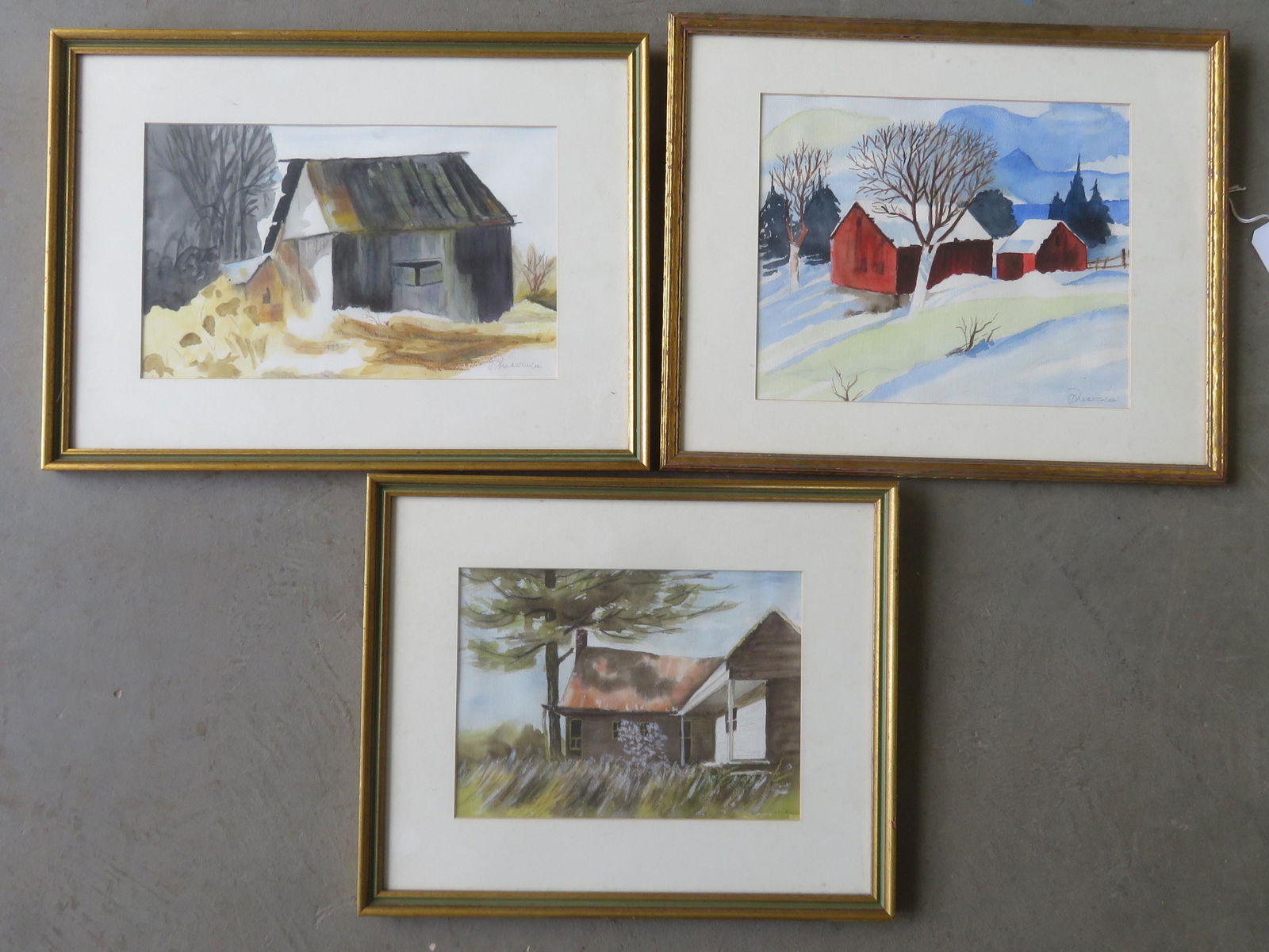 Three W/C Barn landscapes. (1 of 5)