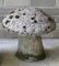 Grouping of 3 decorative garden items: 1) A concrete - 3
