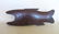 A folk art carved oak figural fish boot jack on turned - 2