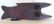 A folk art carved oak figural fish boot jack on turned - 5