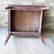 A primitive Hepplewhite tap table with tapered legs, - 4