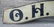 Vintage curved wooden store sign marked "O. H. CRONK" - - 3