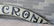 Vintage curved wooden store sign marked "O. H. CRONK" - - 4