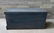 Early blanket box in blue/gray paint that appears to be - 7