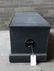 Early blanket box in blue/gray paint that appears to be - 8