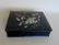 Victorian era paper mache sewing box - hand painted.