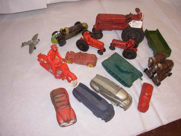 Auburn & Sun Rubber Vehicles, 12 piece lot: Auburn & Sun Rubber Vehicles, 12 piece lot: