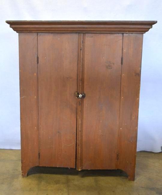 Primitive 19th century 2 door jelly cupboard in old (1 of 6)