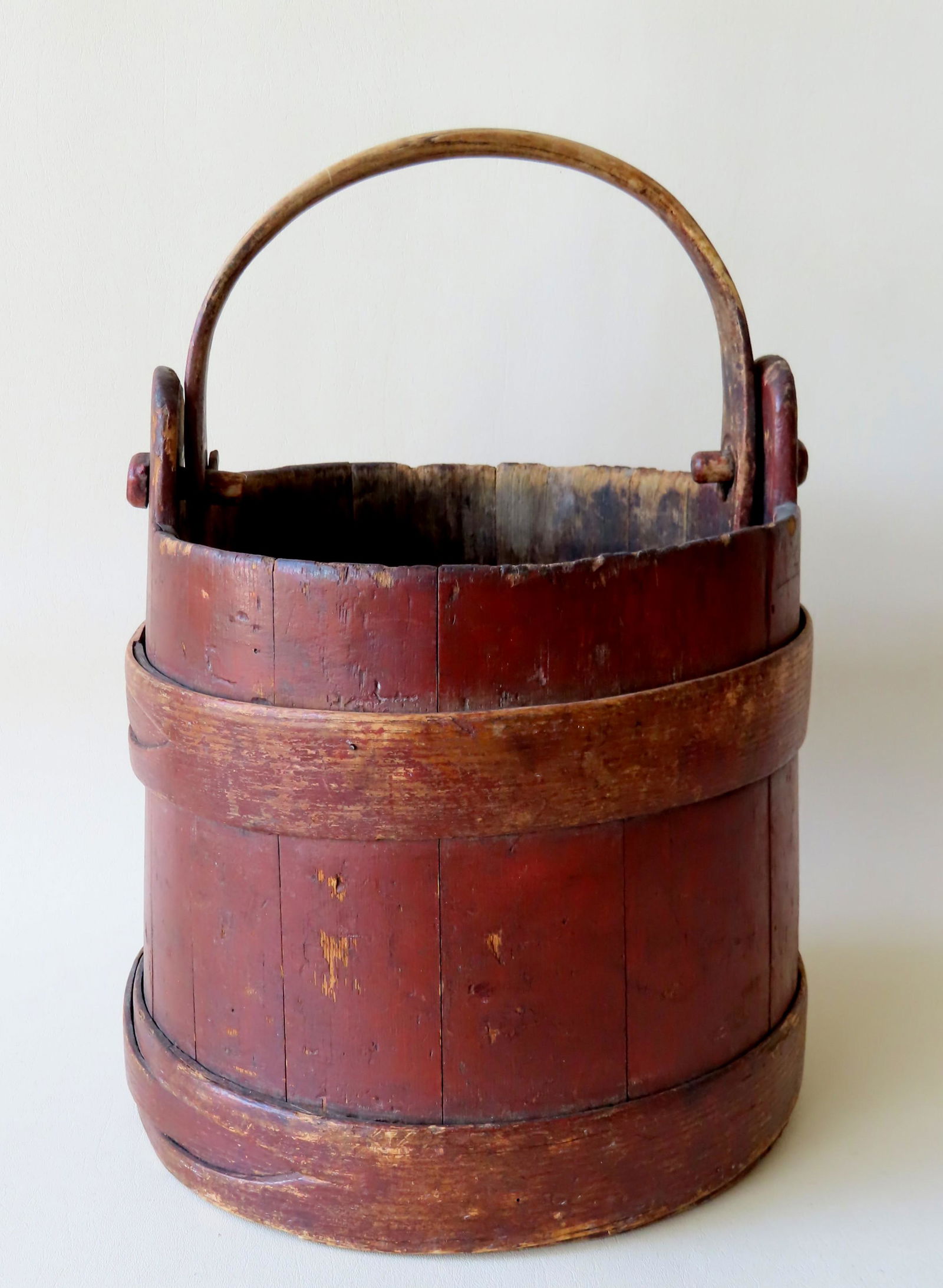 An early bucket in original red paint with lapped (1 of 5)