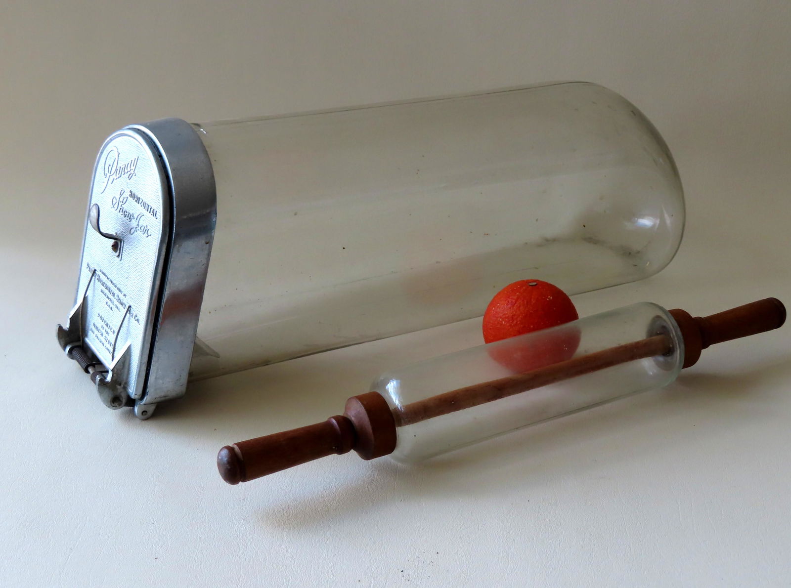 A "Panay Horizontal Show Jar"  with spring loaded front (1 of 4)