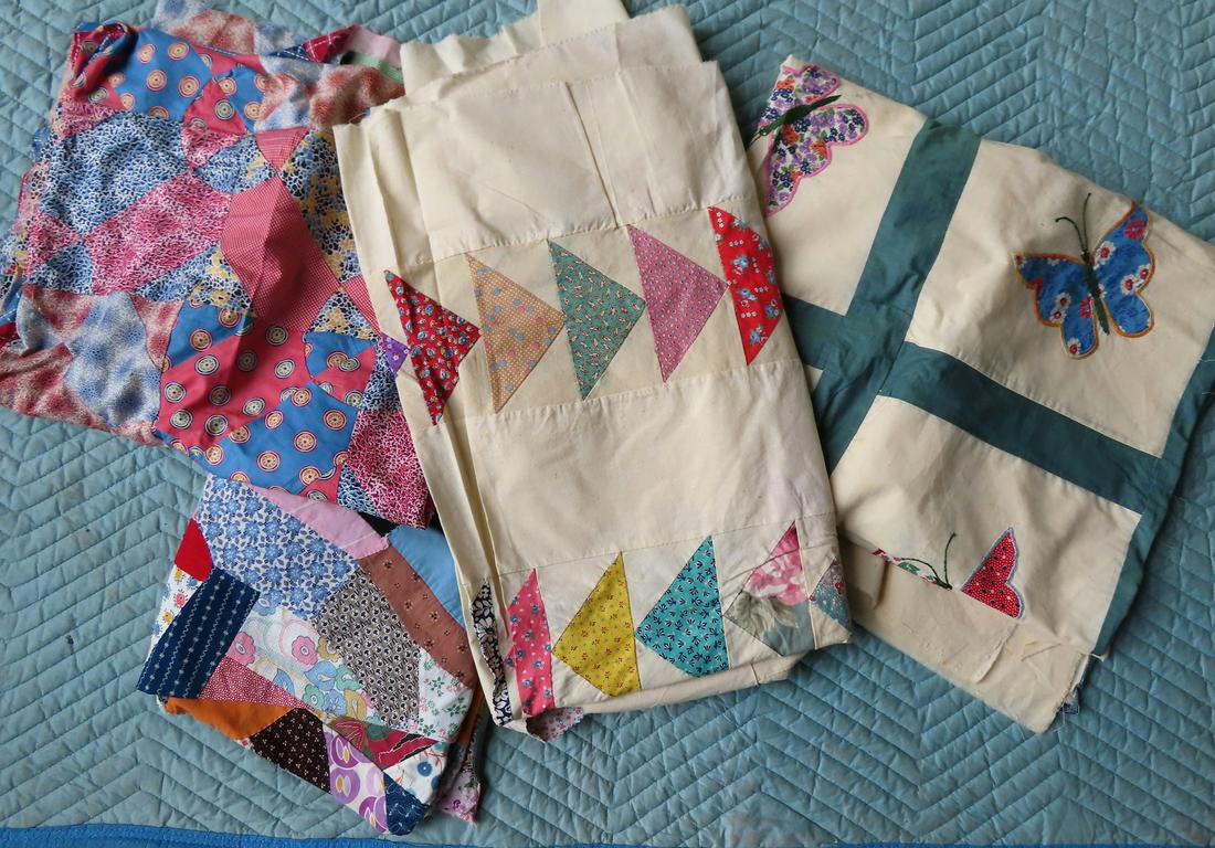Four quilt tops, all likely 1930-1950. The first in (1 of 19)