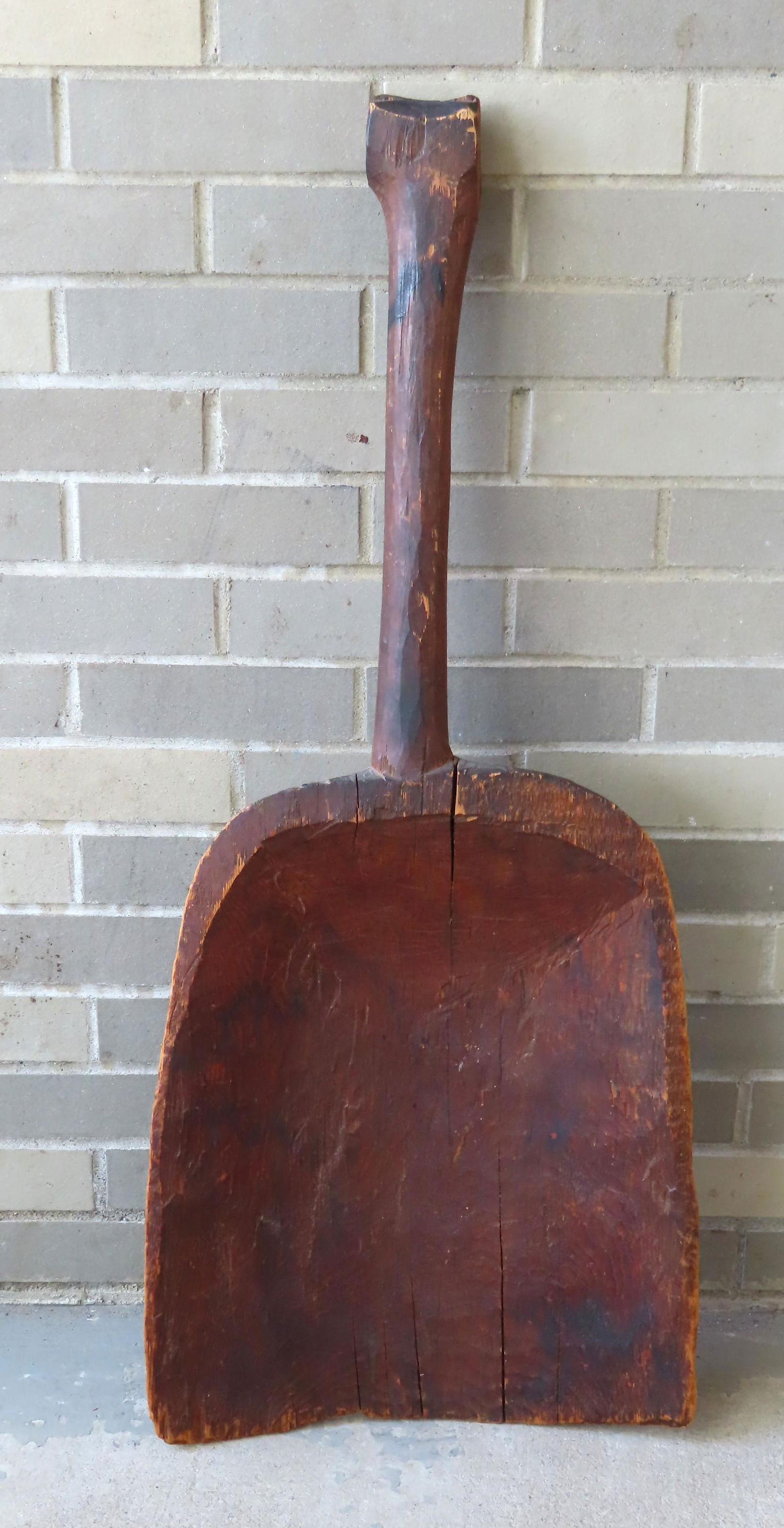 A primitive hand made grain shovel carved from 1 piece (1 of 5)