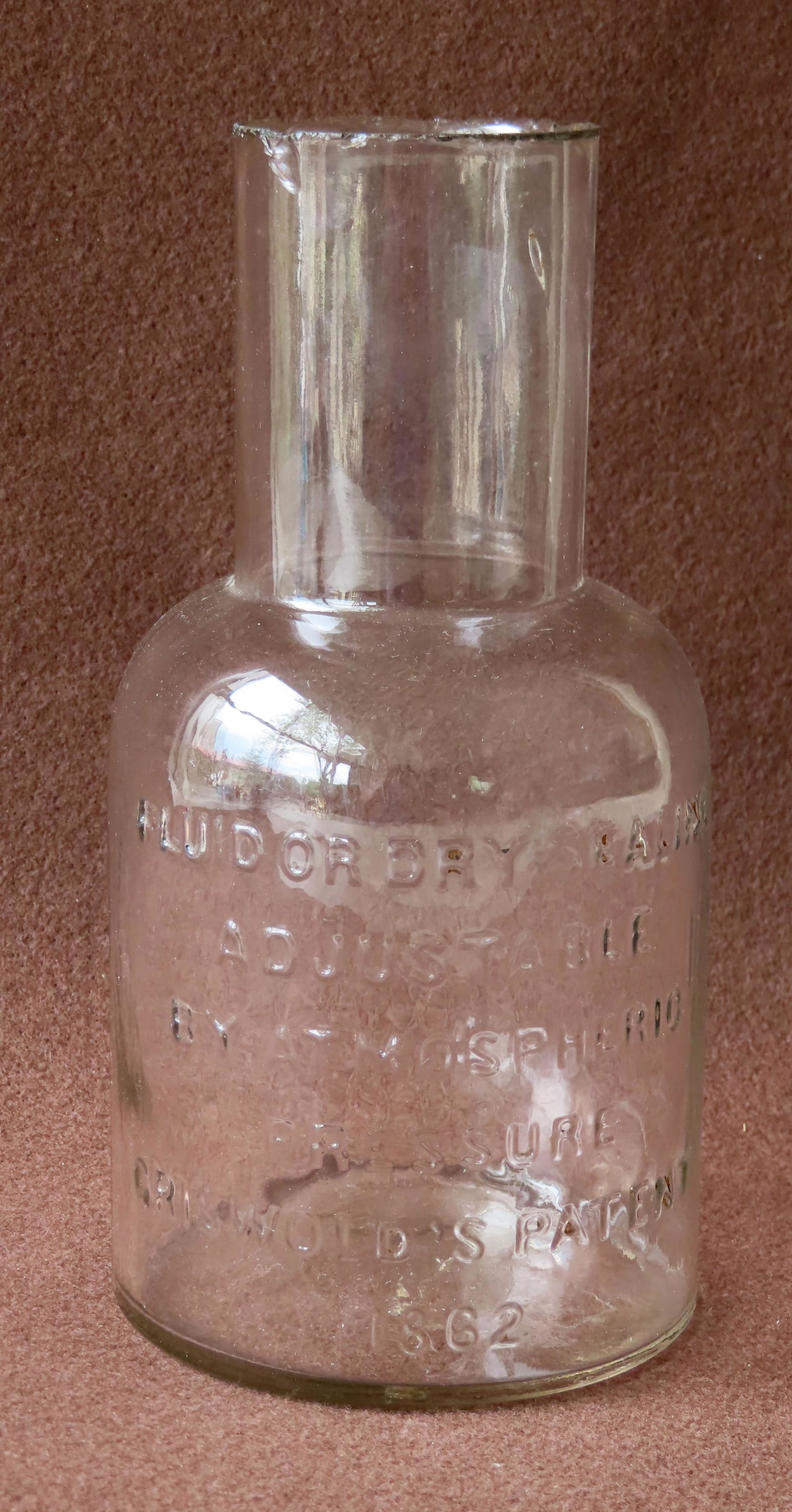 Griswold's Patent fruit jar with long neck and sheared (1 of 7)