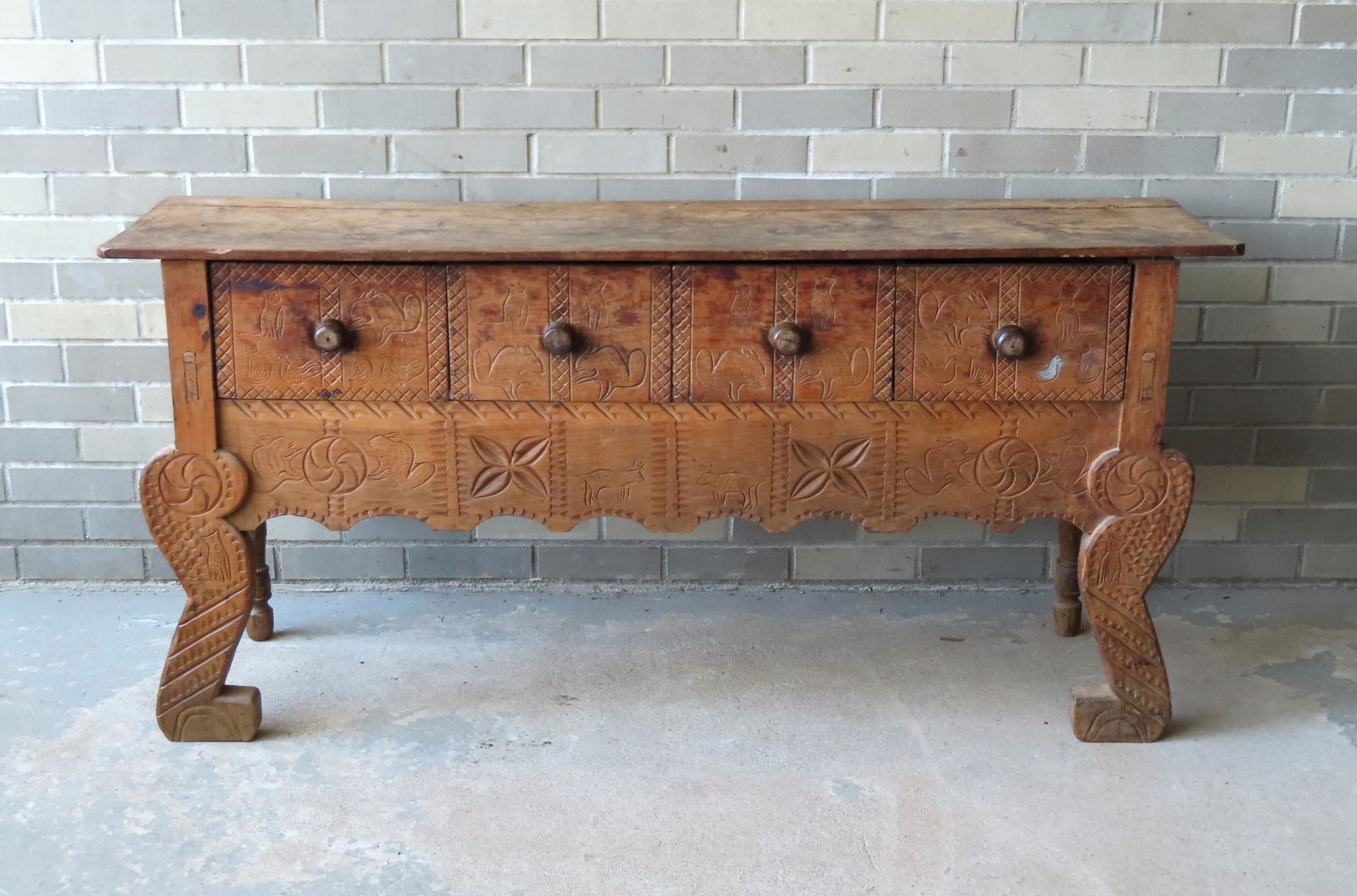 Southwestern style custom made sideboard having 4 (1 of 14)