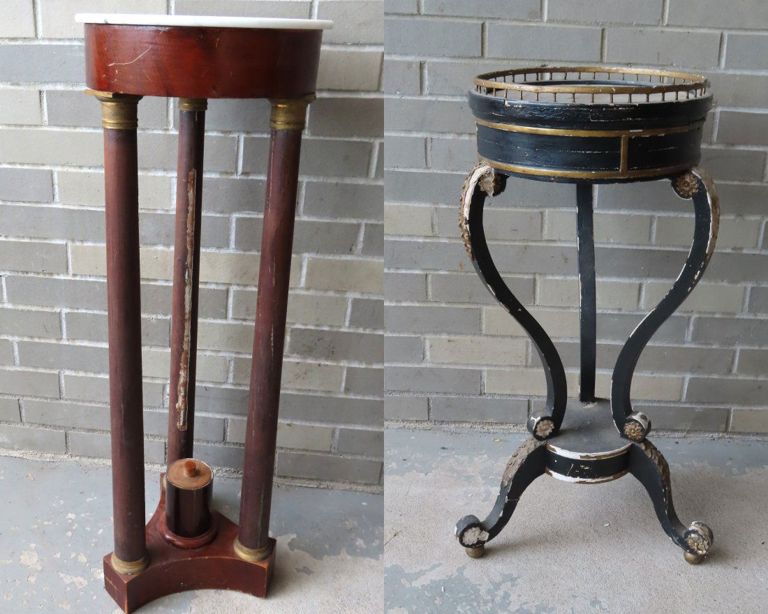 Two early Empire period stands in need of restoration. (1 of 12)