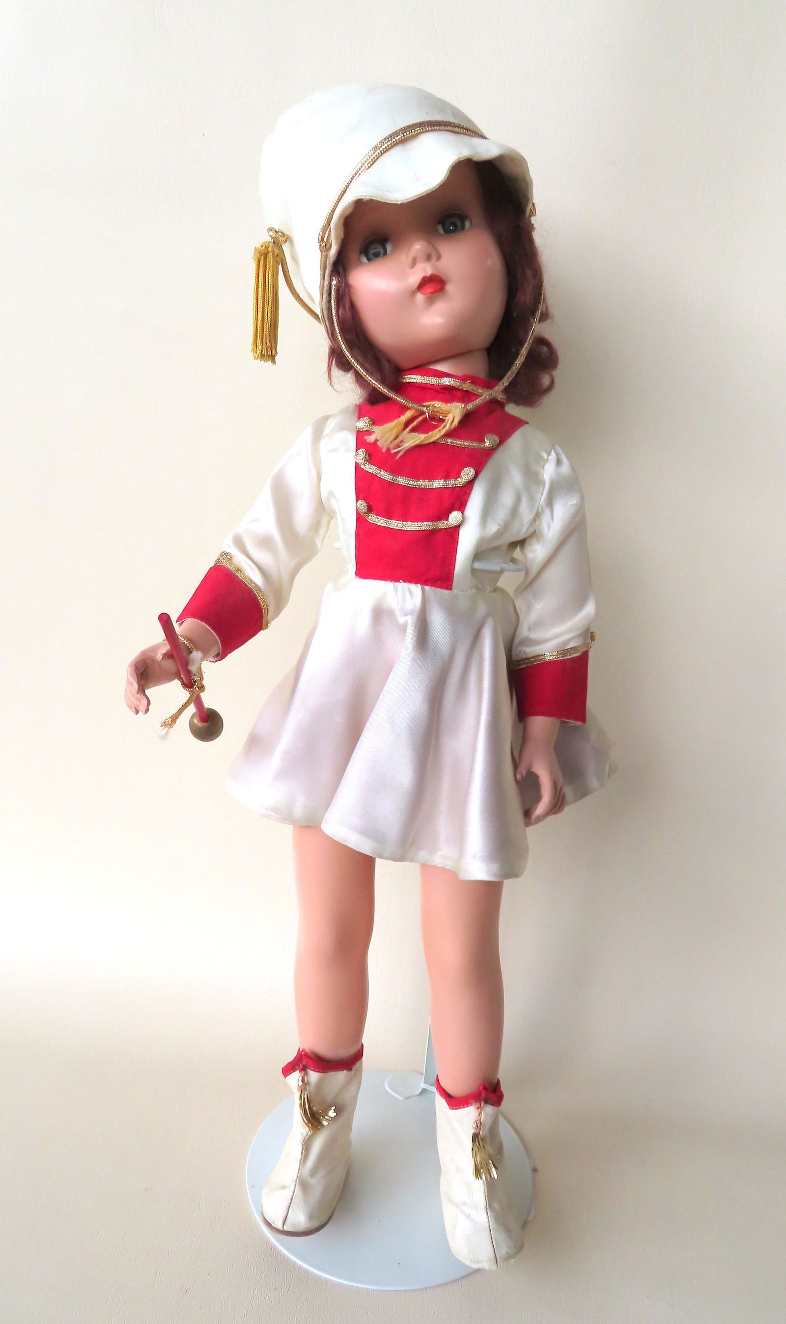 Majorette doll by R&B (Arranbee), hard plastic,: Majorette doll by R&B (Arranbee), hard plastic, original costume, very good condition - 20"H. PROVENANCE: From a private New York collector downsizing collection.