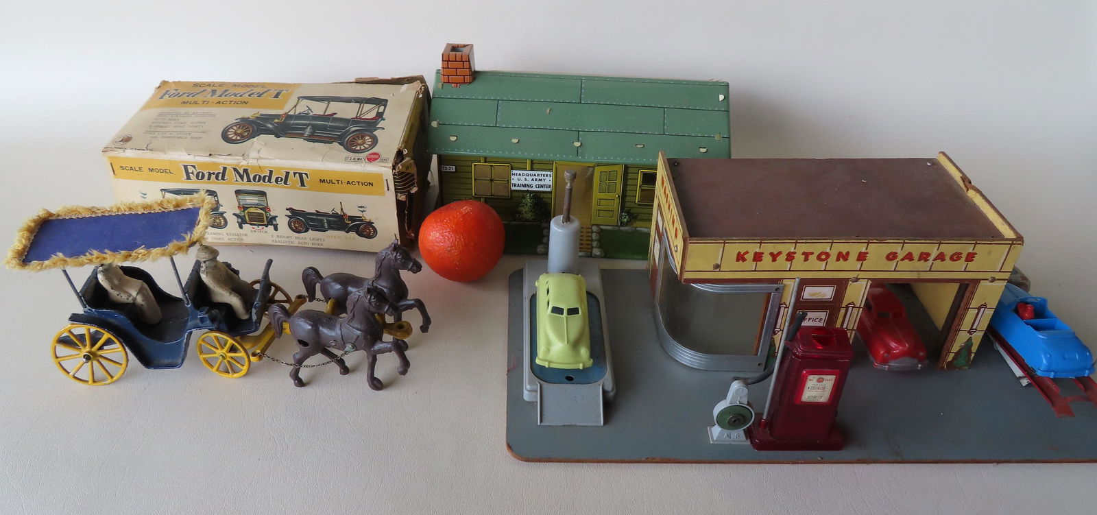 Grouping of toys including: A Stanley Toys cast metal (1 of 11)