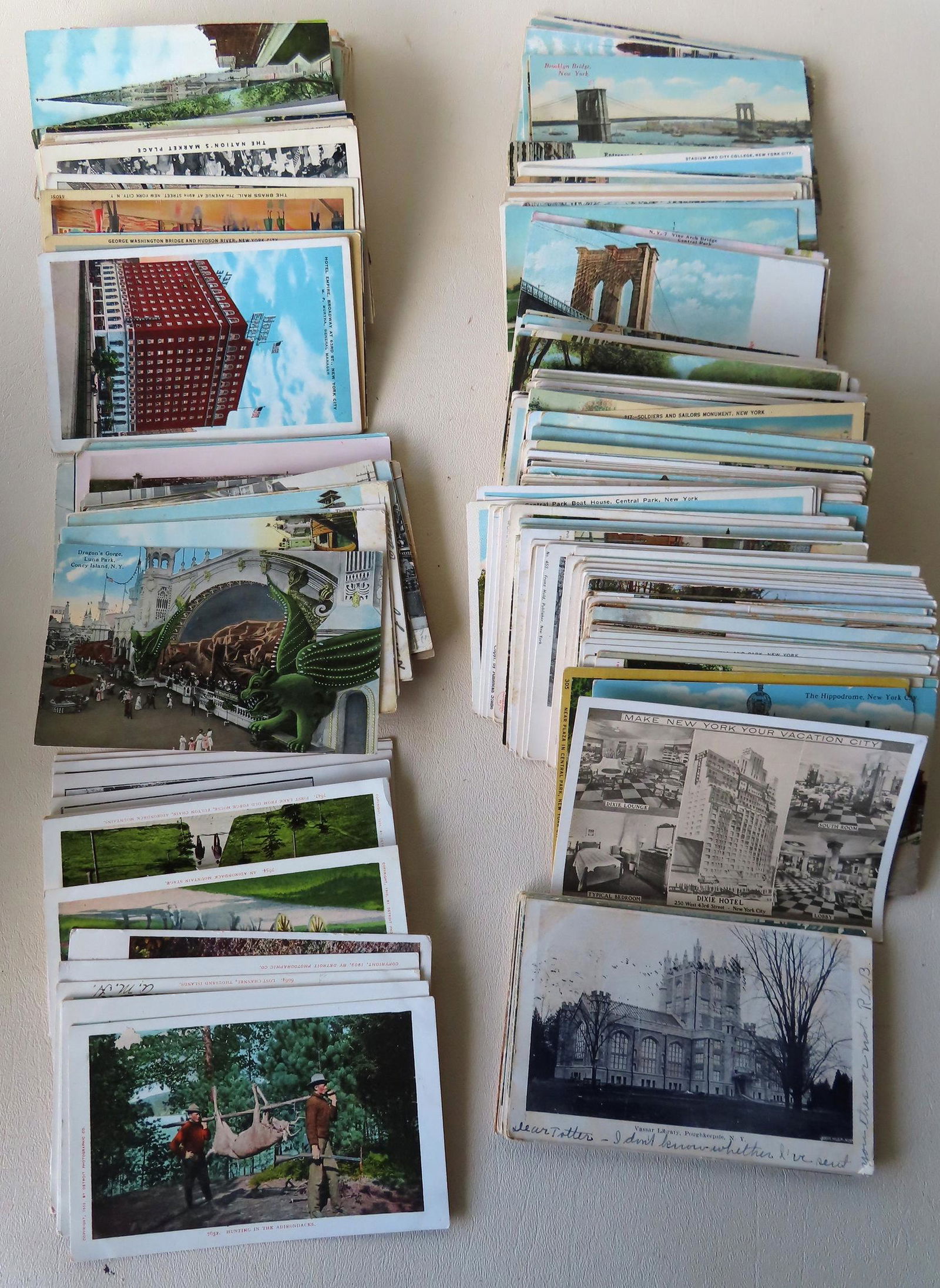 Grouping of approximately 330 mostly NY postcards (1 of 7)