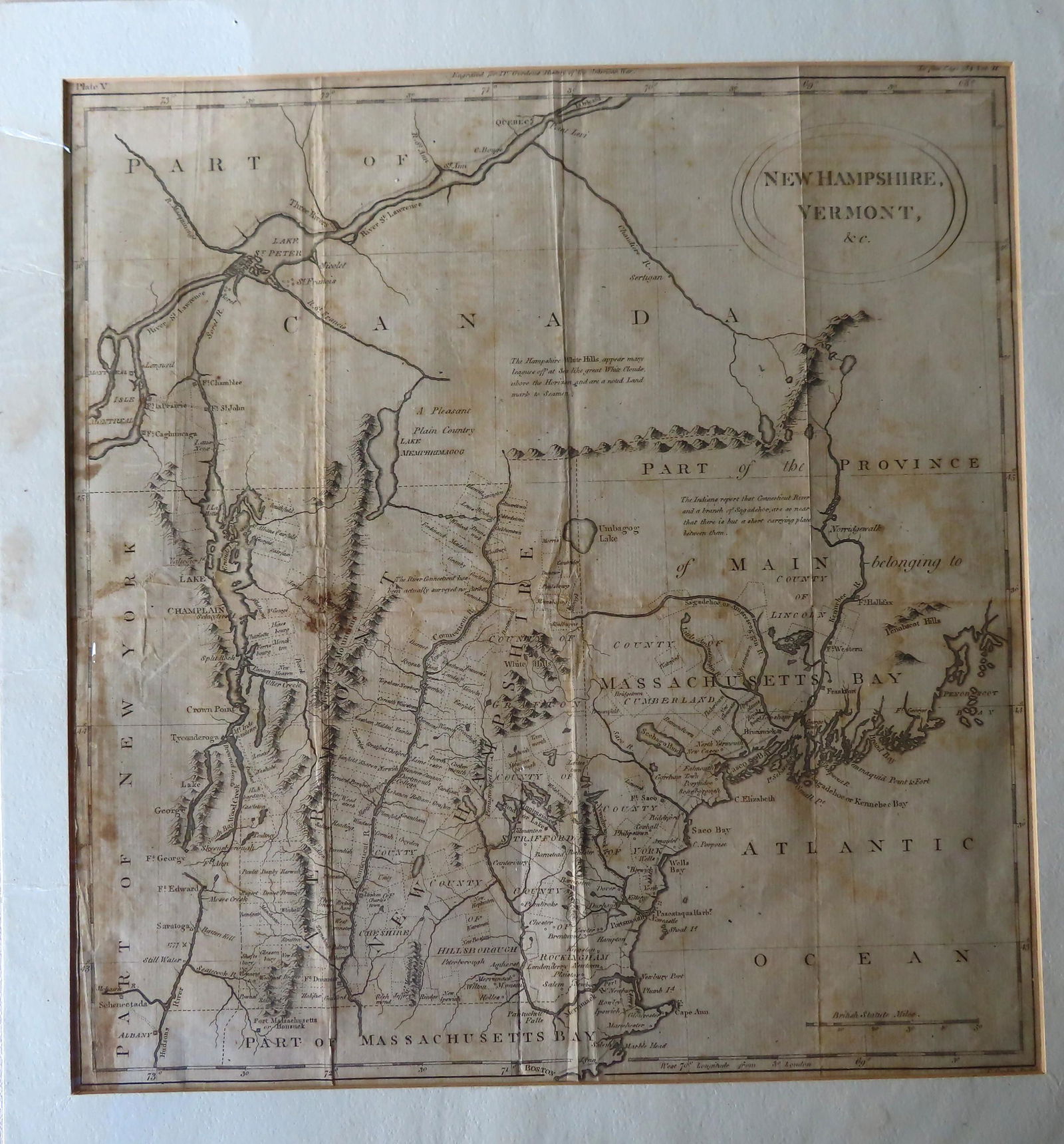 An early map of mostly New England area including "Part (1 of 4)