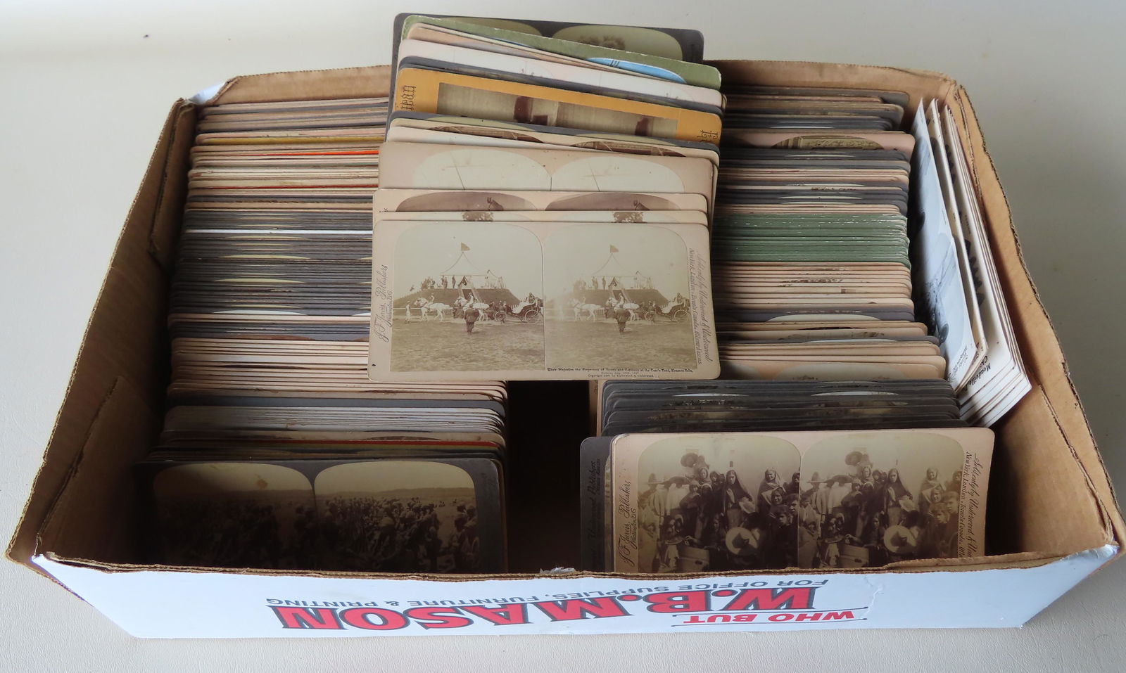 Grouping of approximately 270 stereoview cards, most in (1 of 9)
