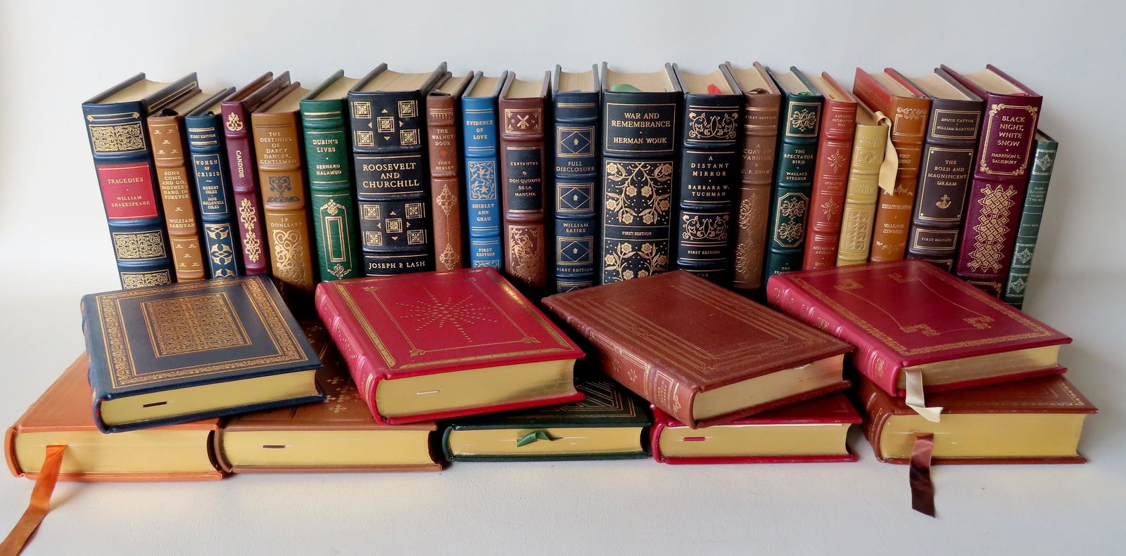 A grouping of 30 Franklin Library leather bound books (1 of 15)