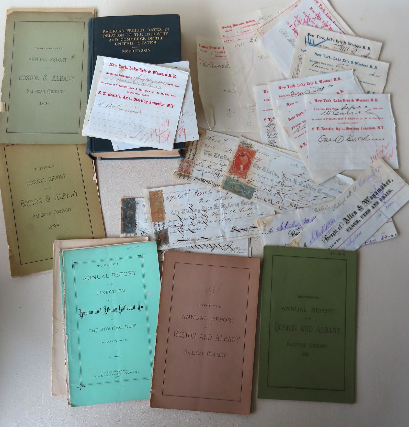 A grouping or railroad related merchandise including: (1 of 7)