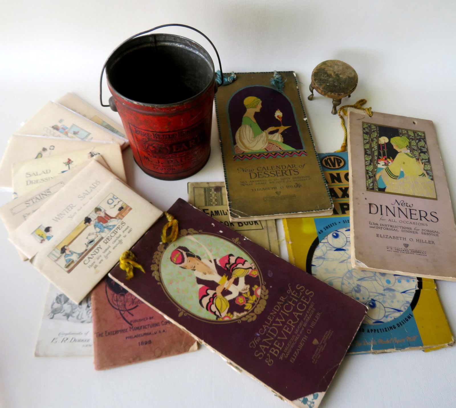 A grouping of advertising articles, most food related (1 of 9)