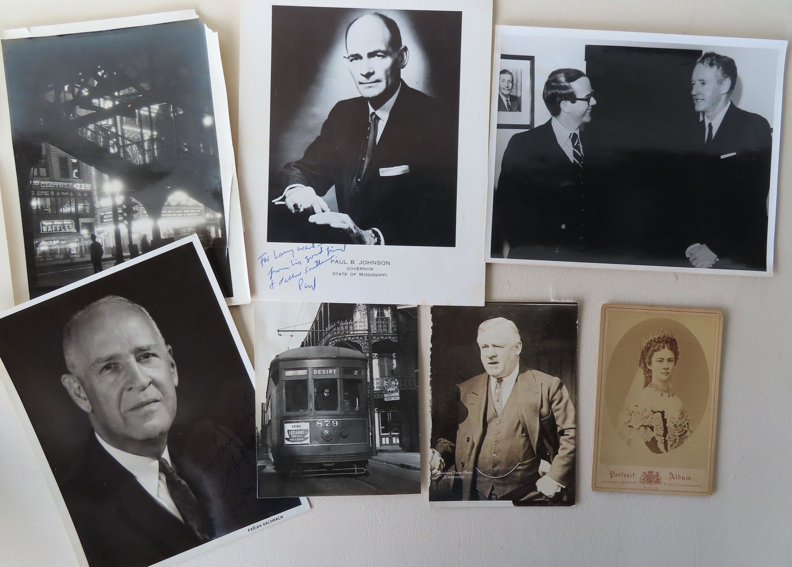 Grouping of 7 vintage photos including: Associated (1 of 5)