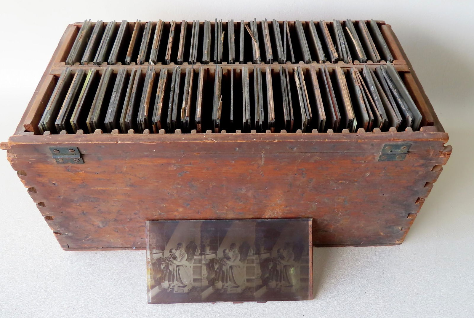 Grouping of 120 triple negative images on glass plates. (1 of 20)