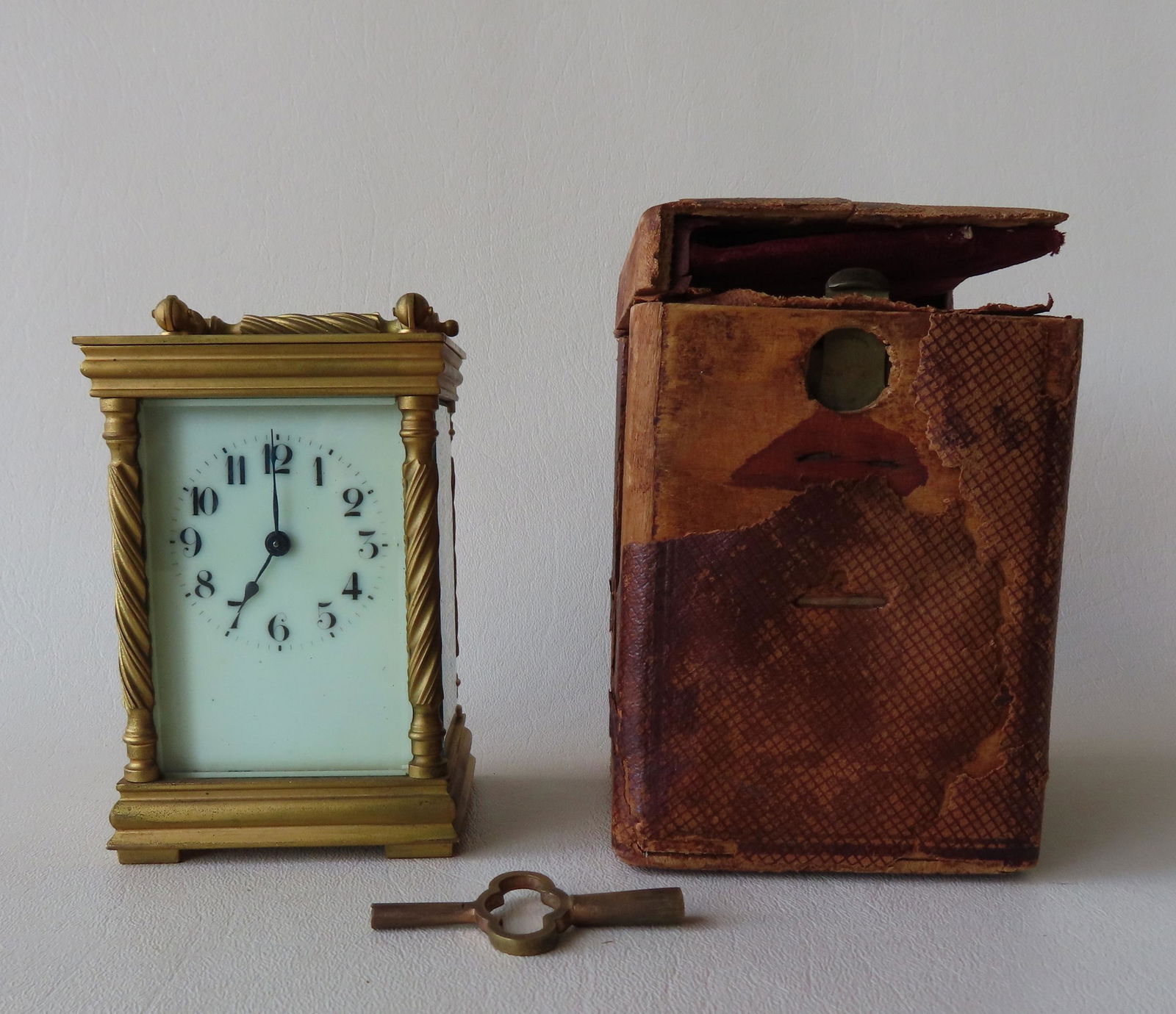 A brass or bronze French carriage clock in original (1 of 7)