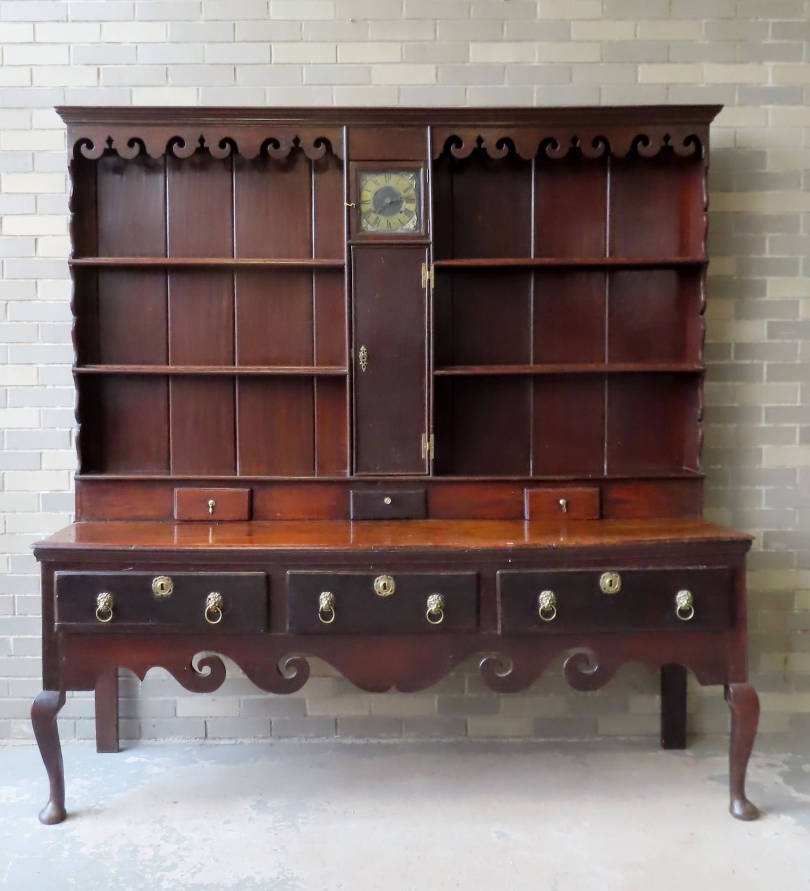 A Queen Ann period mahogany and oak 2 part Welsh (1 of 19)