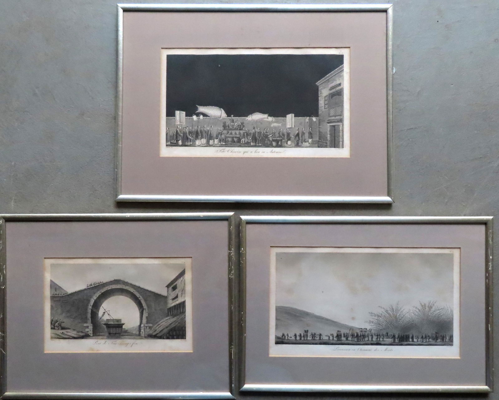 Group of 3 Chinese related French engravings including (1 of 7)