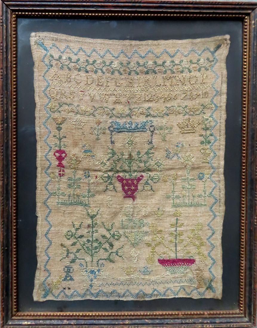 An alphabet and pictorial sample initial ICM and dated (1 of 2)