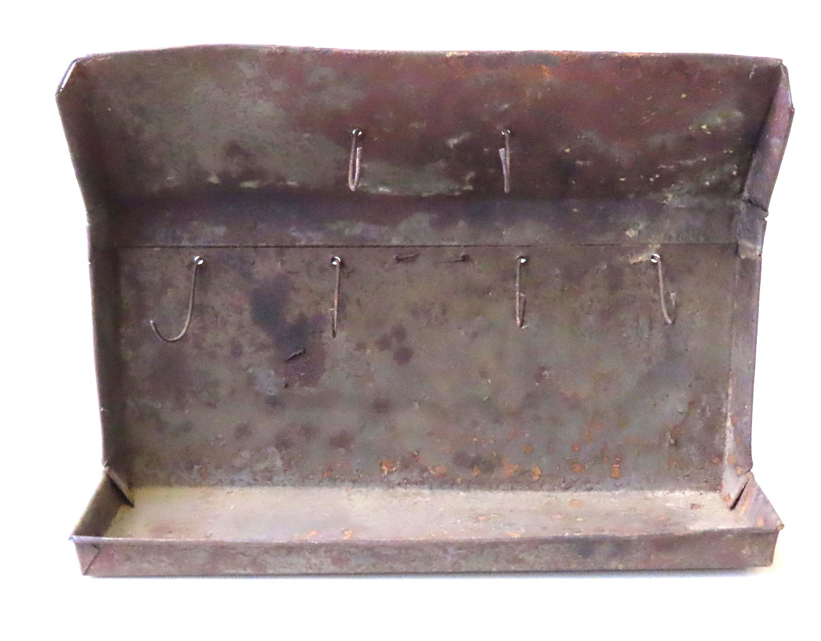 An early tin game bird roaster with forged iron hooks (1 of 5)