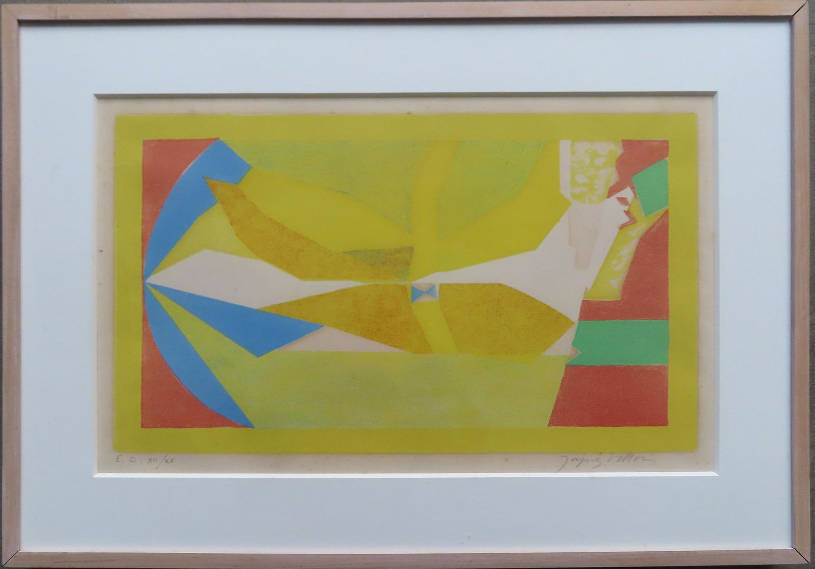 Jacques Villon, French 1875-1963. Cubist lithograph (1 of 4)