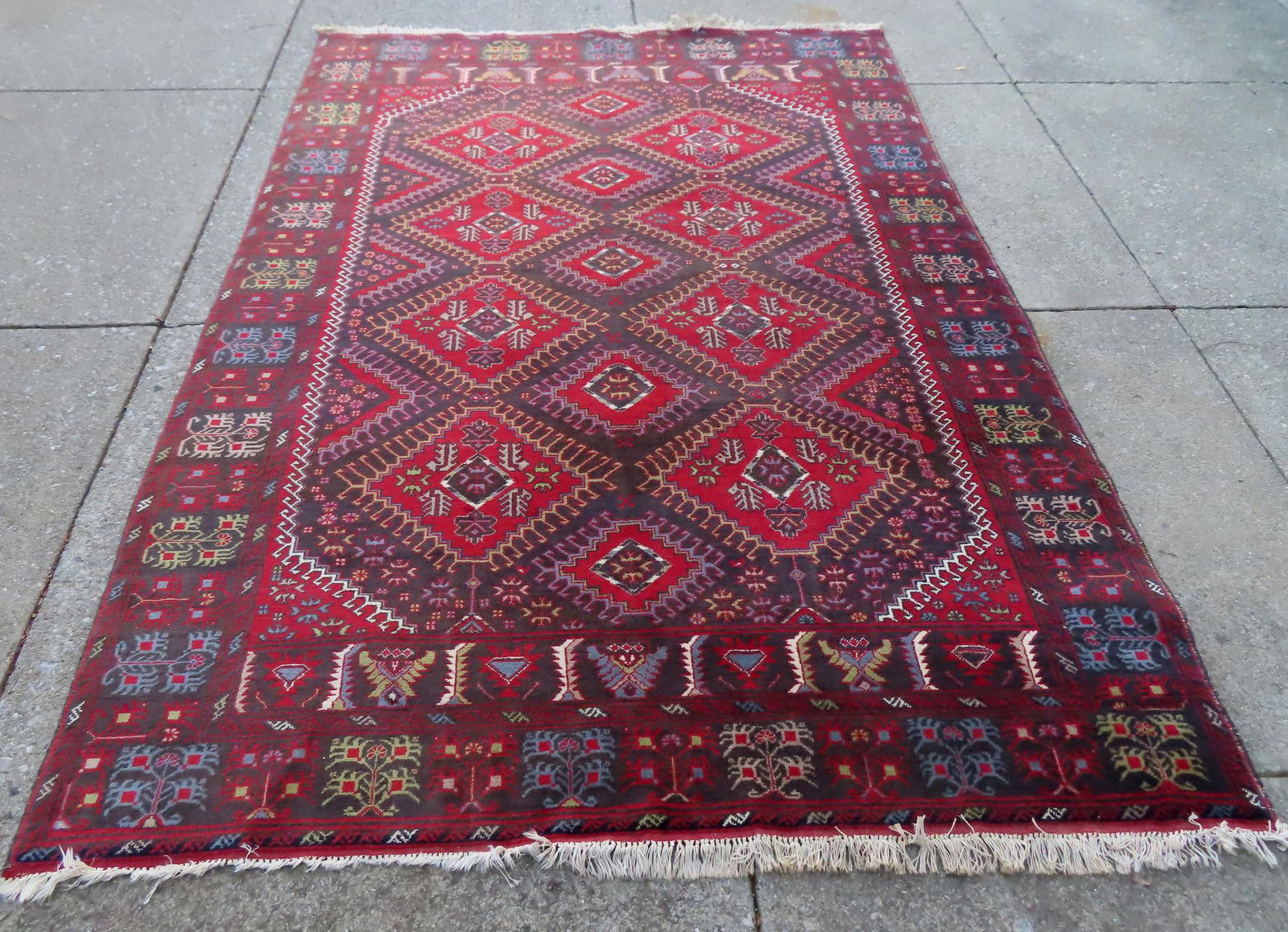 A semi-antique room size rug in very good condition, (1 of 10)
