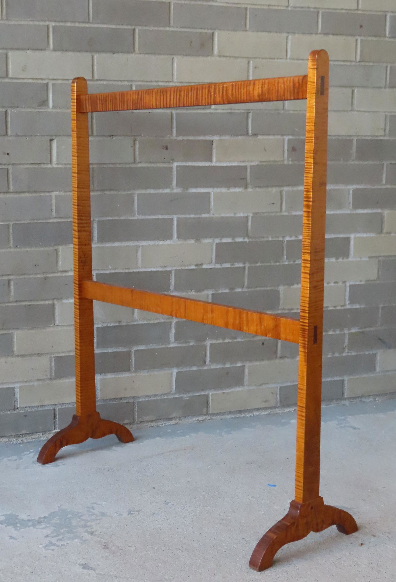A custom made tiger maple drying rack (1 of 9)