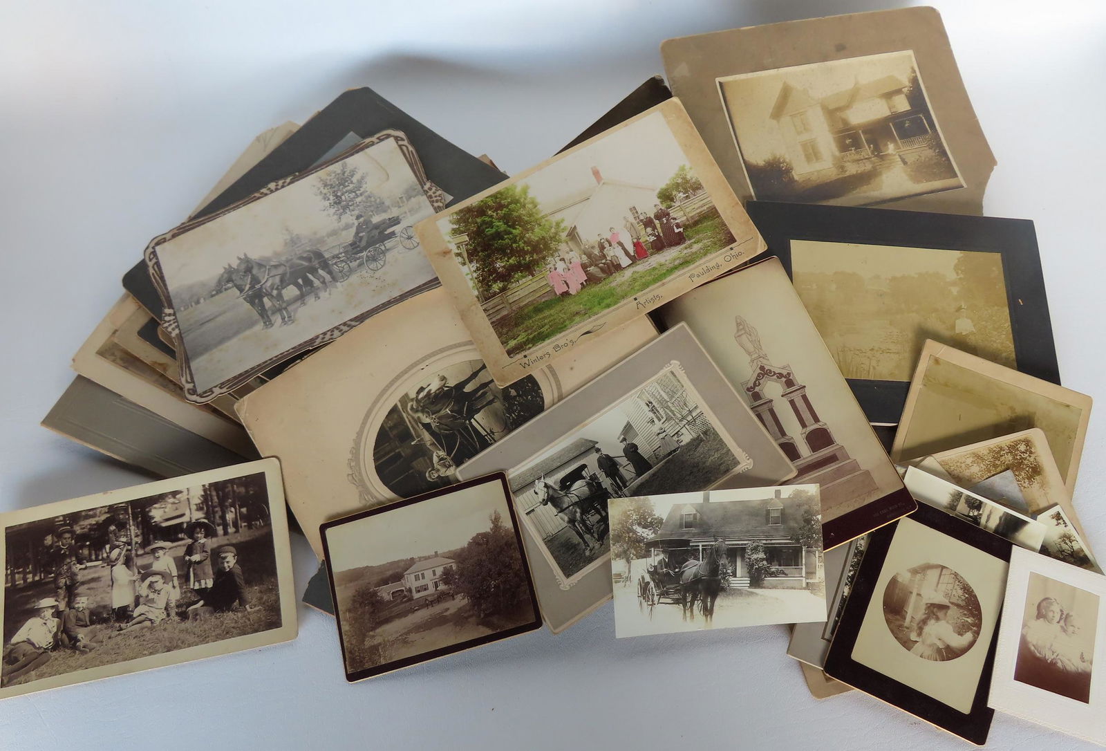 Large lot of vintage photos, most late 19th century and in very good condition. Includes farmhouse (1 of 6)
