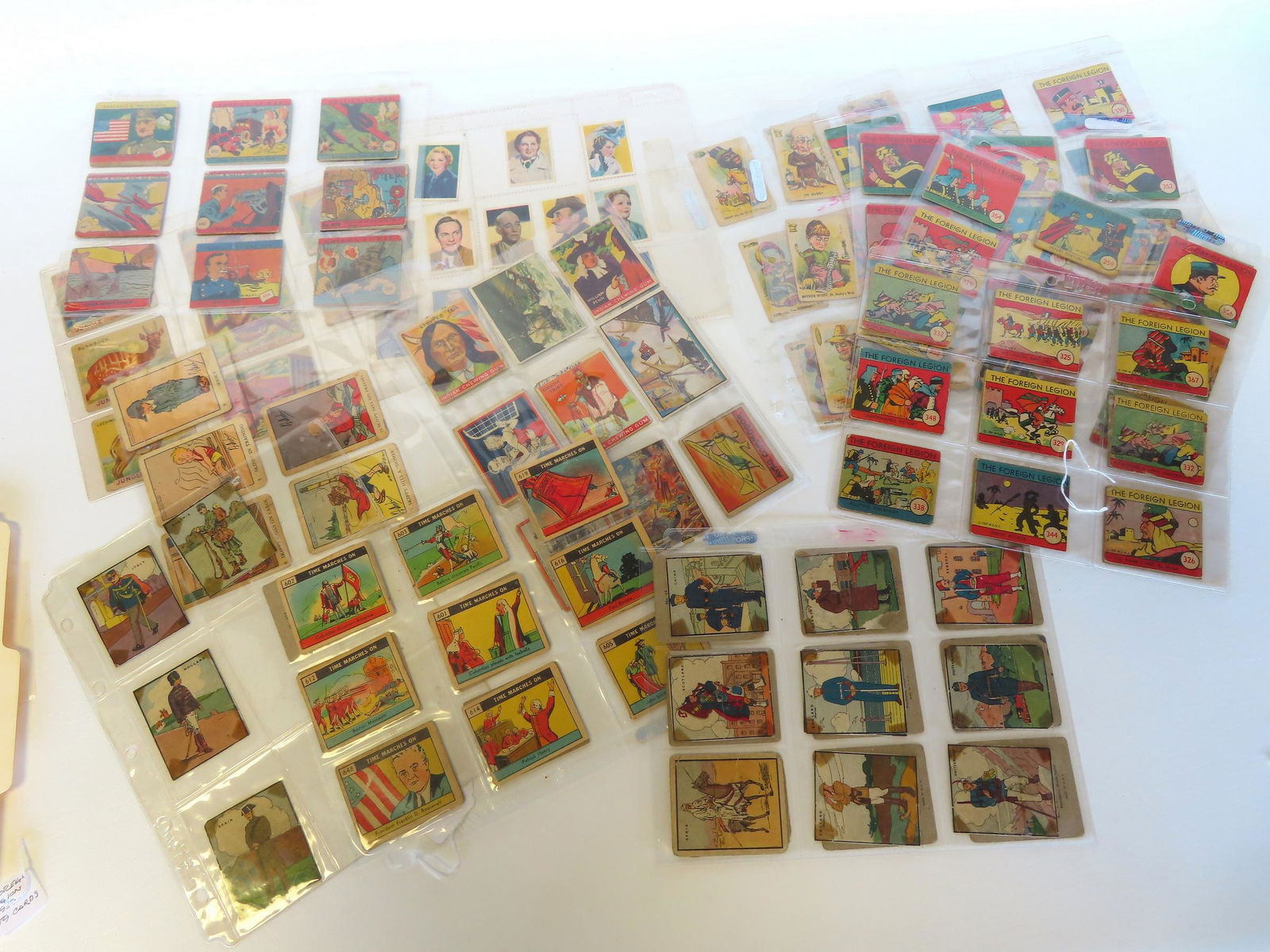 Grouping of 175 collectible cards, some advertising, including: Soldiers of the world by E. Rosen & (1 of 10)