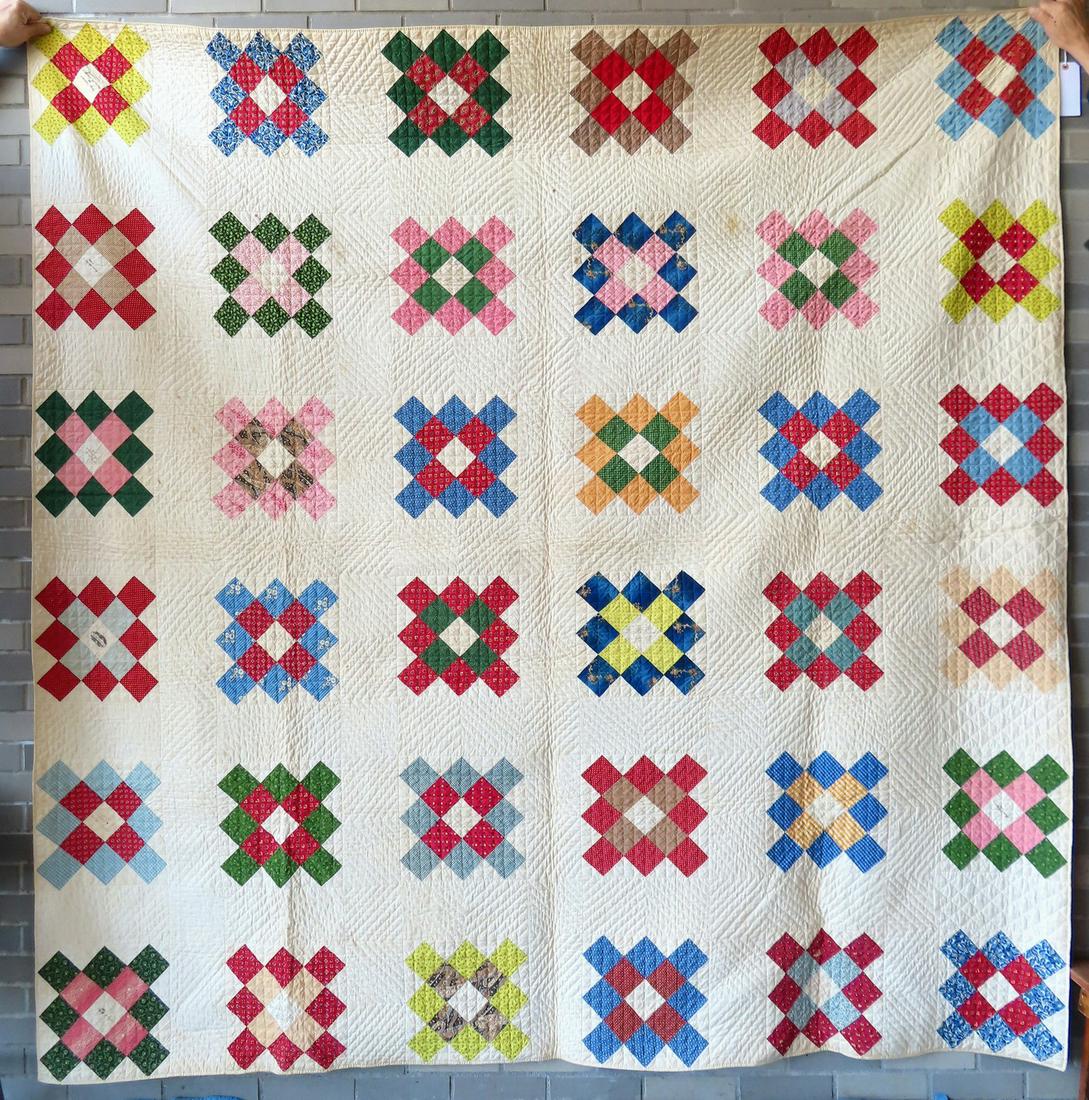 A very fine Friendship quilt, circa 1850, with many signatures, some with verses and dates which (1 of 20)