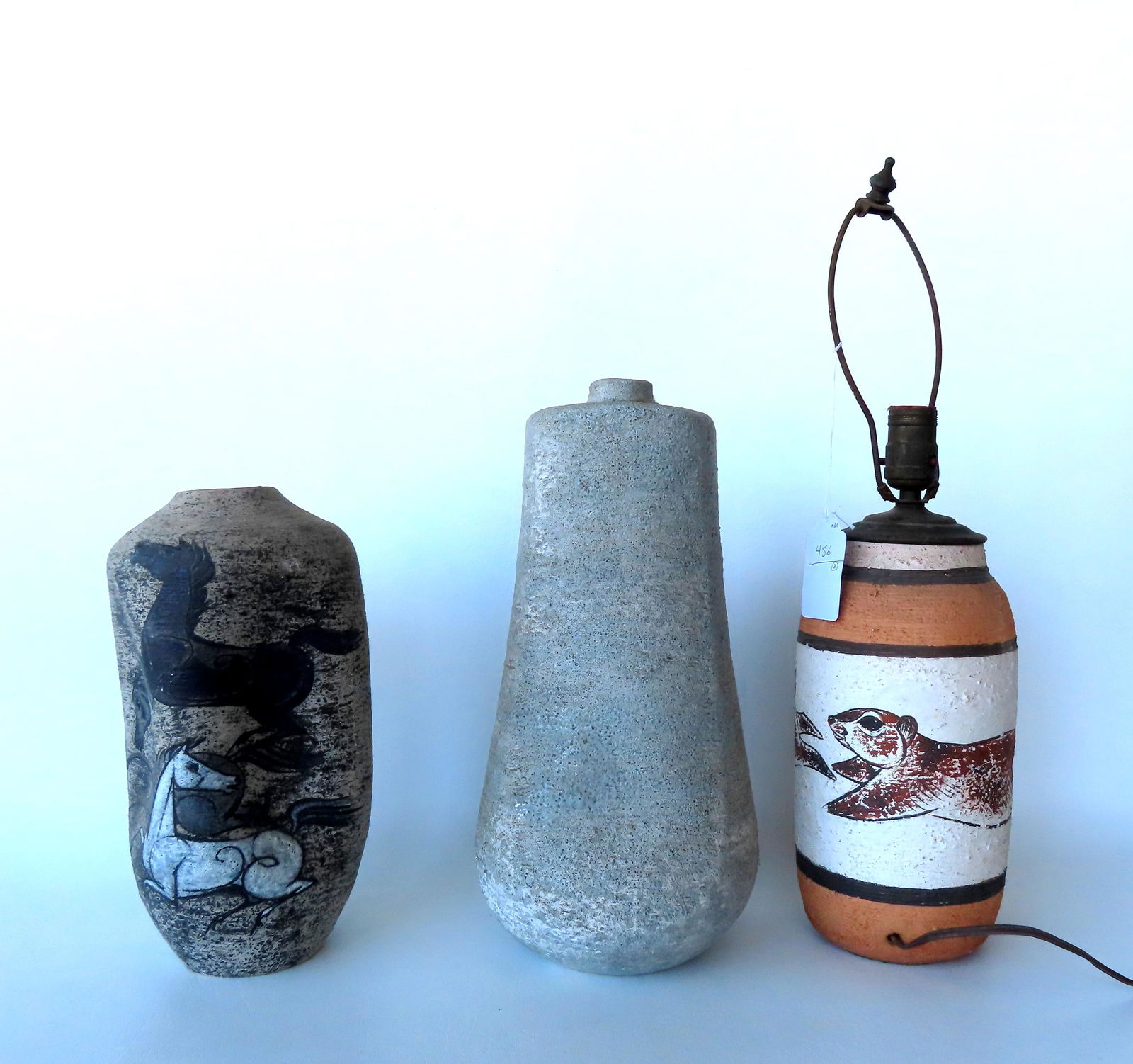 Walter Addison, New York, 1914-1982. Grouping of 3 mid century modern table lamps created by Walter (1 of 16)