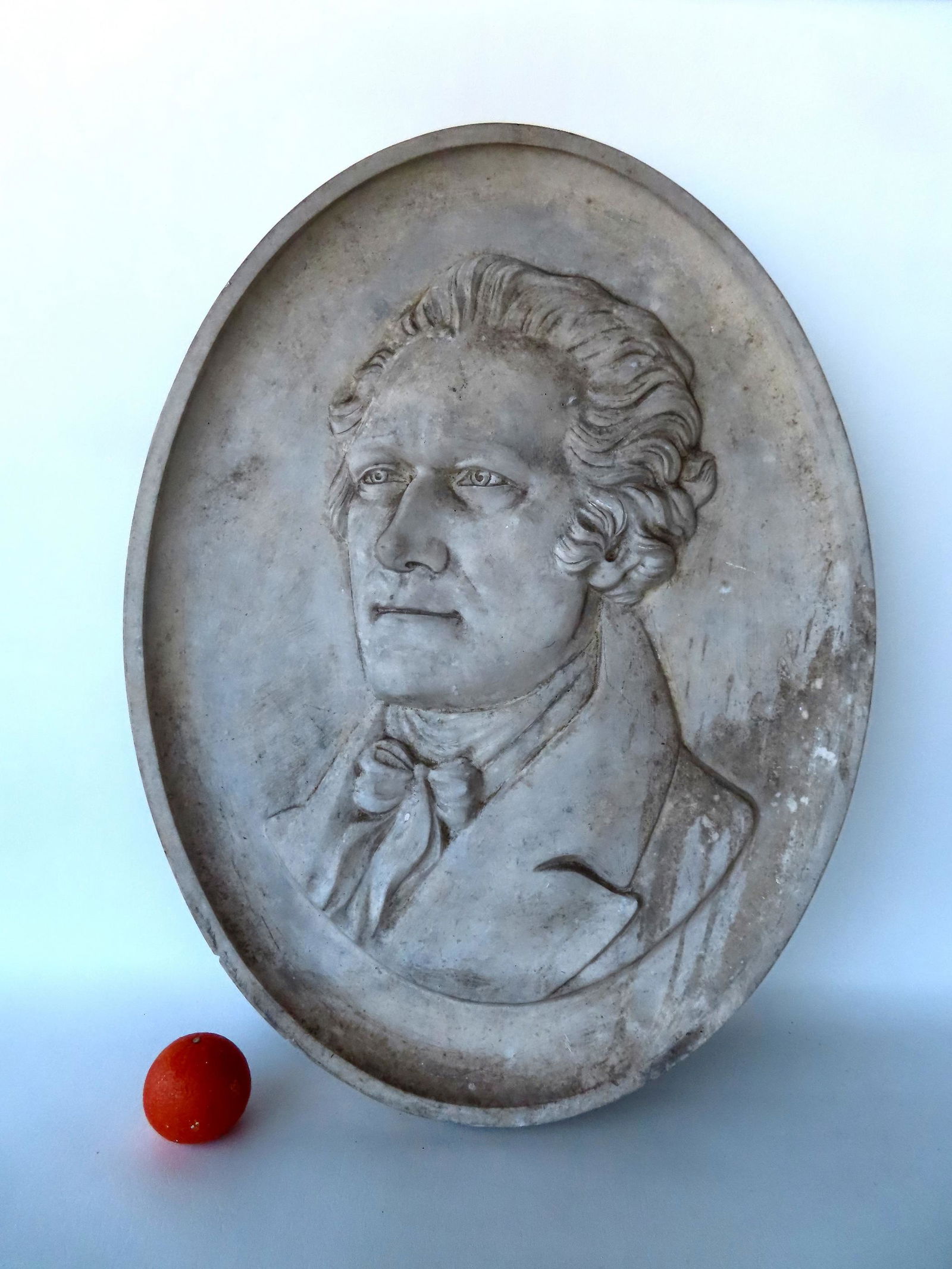 Walter Addison, New York, 1914-1982. A large oval sculpture of Alexander Hamilton, attributed to (1 of 4)