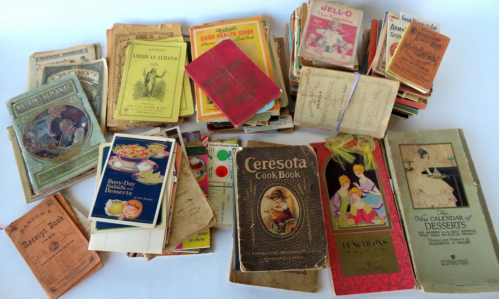 Grouping of 100 cook books and advertising cooking pamphlets late 19th to early 20th c. (1 of 16)
