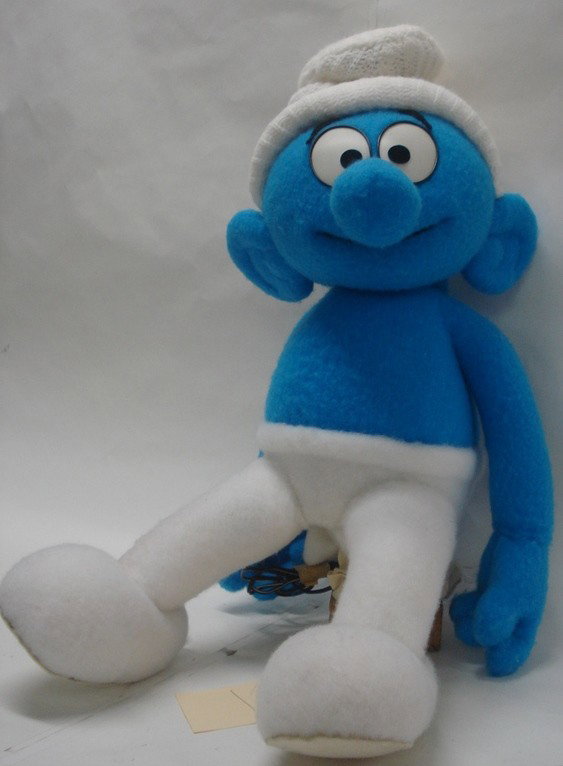 Smurf hand puppet No. 2 -marked left hand - Electr: Smurf hand puppet No. 2 -marked left hand - Electrical - not marked which parts move.