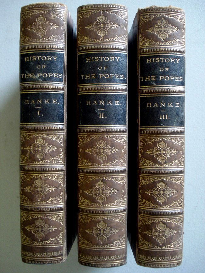 History of the Popes in 3 leather bound vol's, Lond: History of the Popes in 3 leather bound vol's, London 1847.