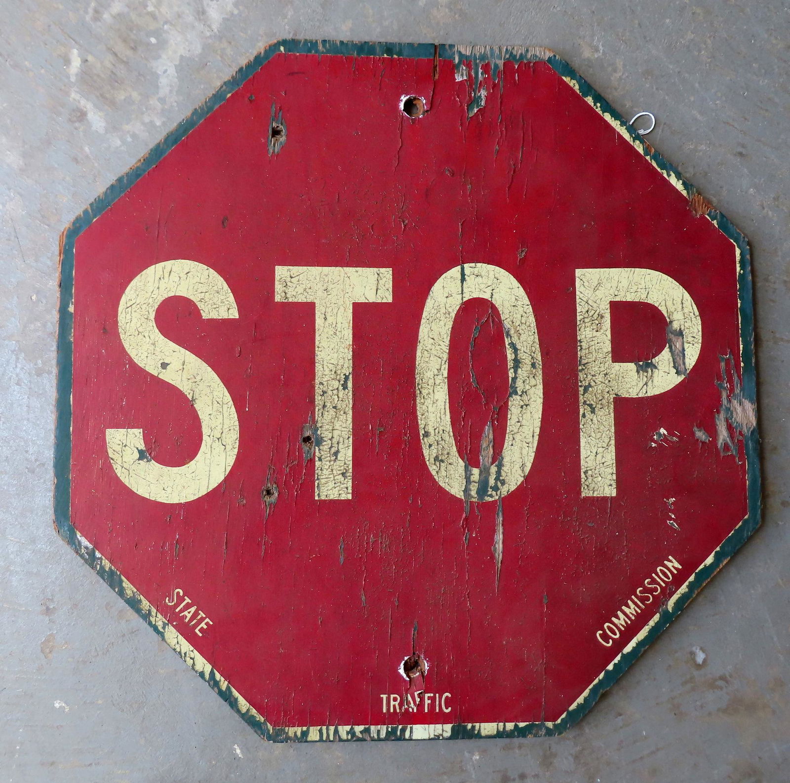 Vintage Reflective Stop Sign