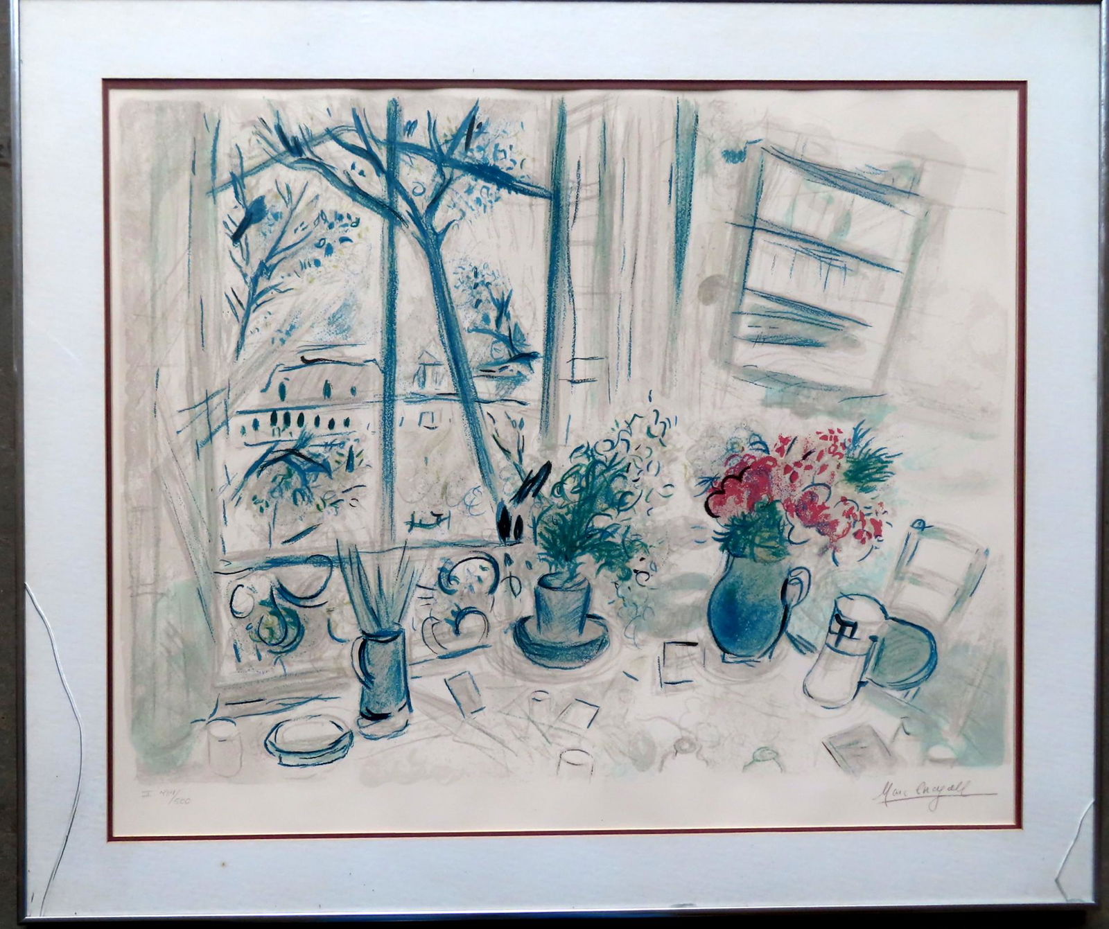 Marc Chagall (1887-1985). An original limited edition pencil signed modernistic lithograph "I (1 of 6)