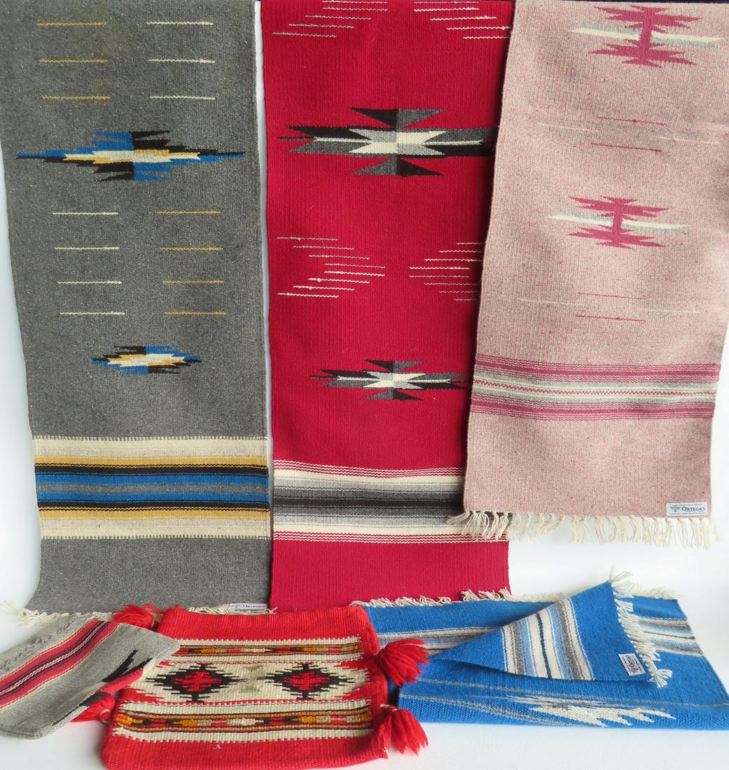 Grouping of 6 Native American weavings, most Chimayo. (1 of 1)